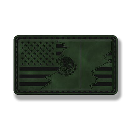 USA & Mexico Flag Patch – Leatherette Morale Patch