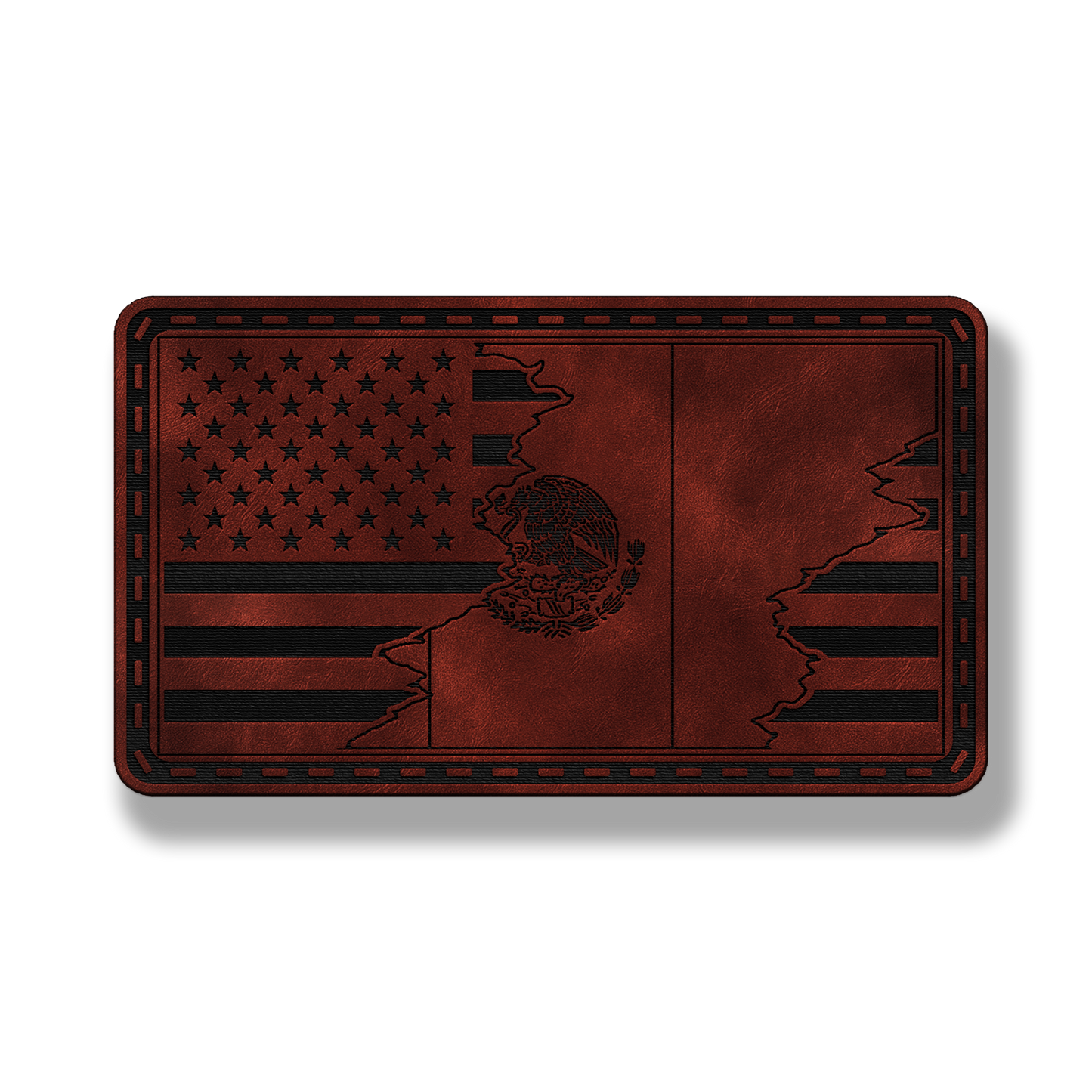 USA & Mexico Flag Patch – Leatherette Morale Patch