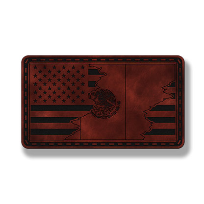 USA & Mexico Flag Patch – Leatherette Morale Patch