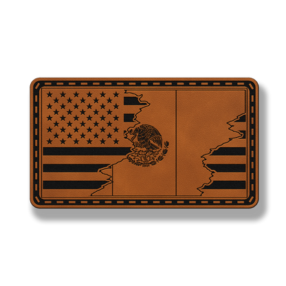 USA & Mexico Flag Patch – Leatherette Morale Patch