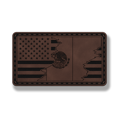 USA & Mexico Flag Patch – Leatherette Morale Patch