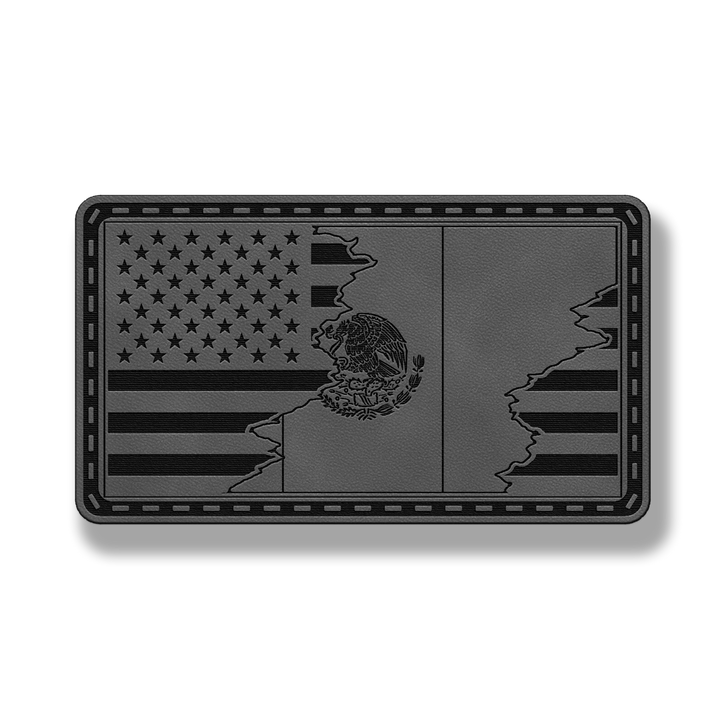 USA & Mexico Flag Patch – Leatherette Morale Patch