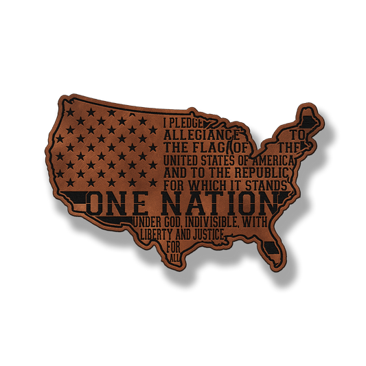 USA Pledge of Allegiance Patch – Leatherette Morale Patch