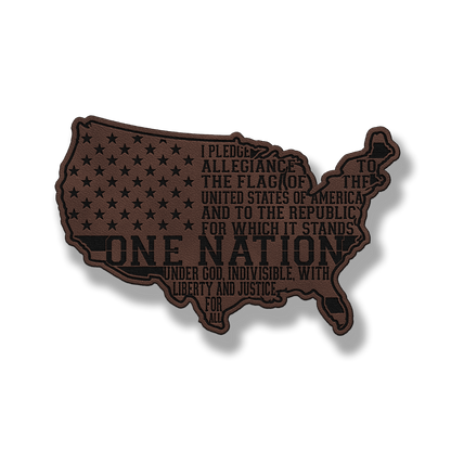 USA Pledge of Allegiance Patch – Leatherette Morale Patch