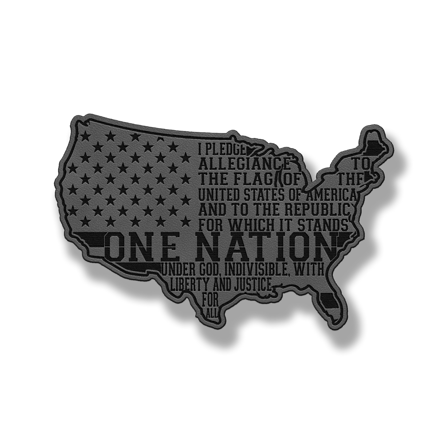 USA Pledge of Allegiance Patch – Leatherette Morale Patch