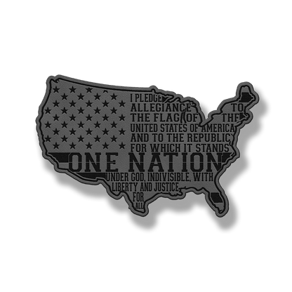 USA Pledge of Allegiance Patch – Leatherette Morale Patch