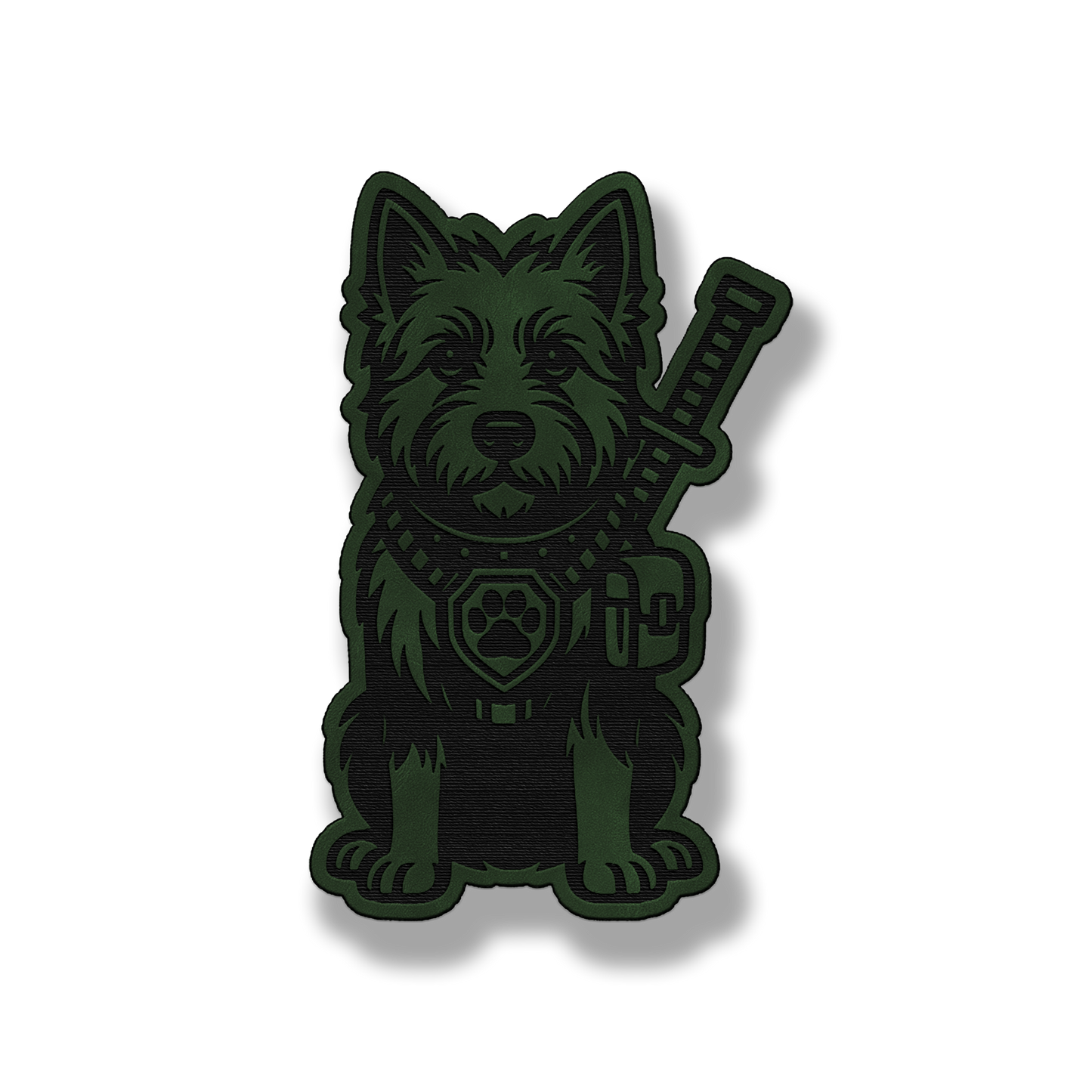 Tactical West Highland Terrier Patch – Leatherette Morale Patch