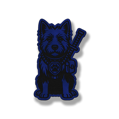 Tactical West Highland Terrier Patch – Leatherette Morale Patch