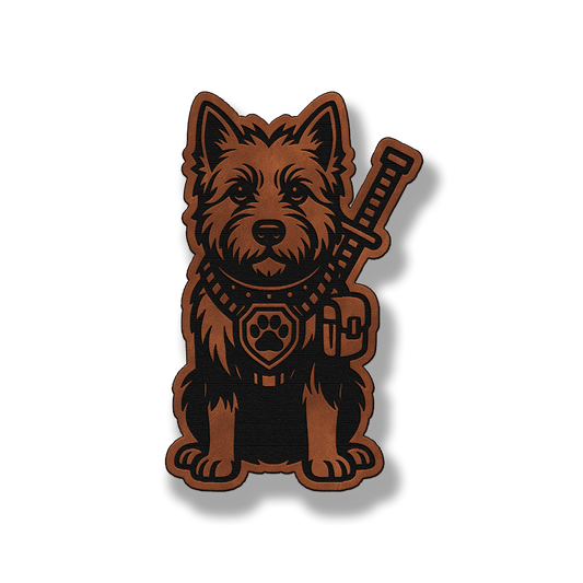 Tactical West Highland Terrier Patch – Leatherette Morale Patch