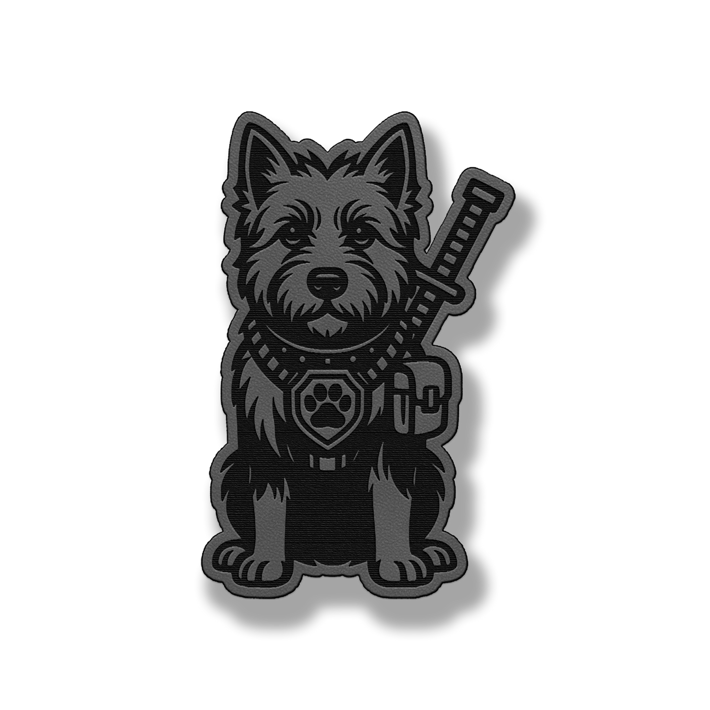 Tactical West Highland Terrier Patch – Leatherette Morale Patch