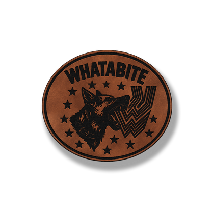 Whatabite Dog Patch – Leatherette Morale Patch