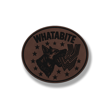 Whatabite Dog Patch – Leatherette Morale Patch