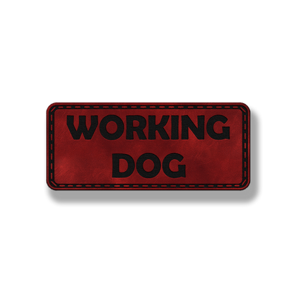 Working Dog - Leatherette Patch