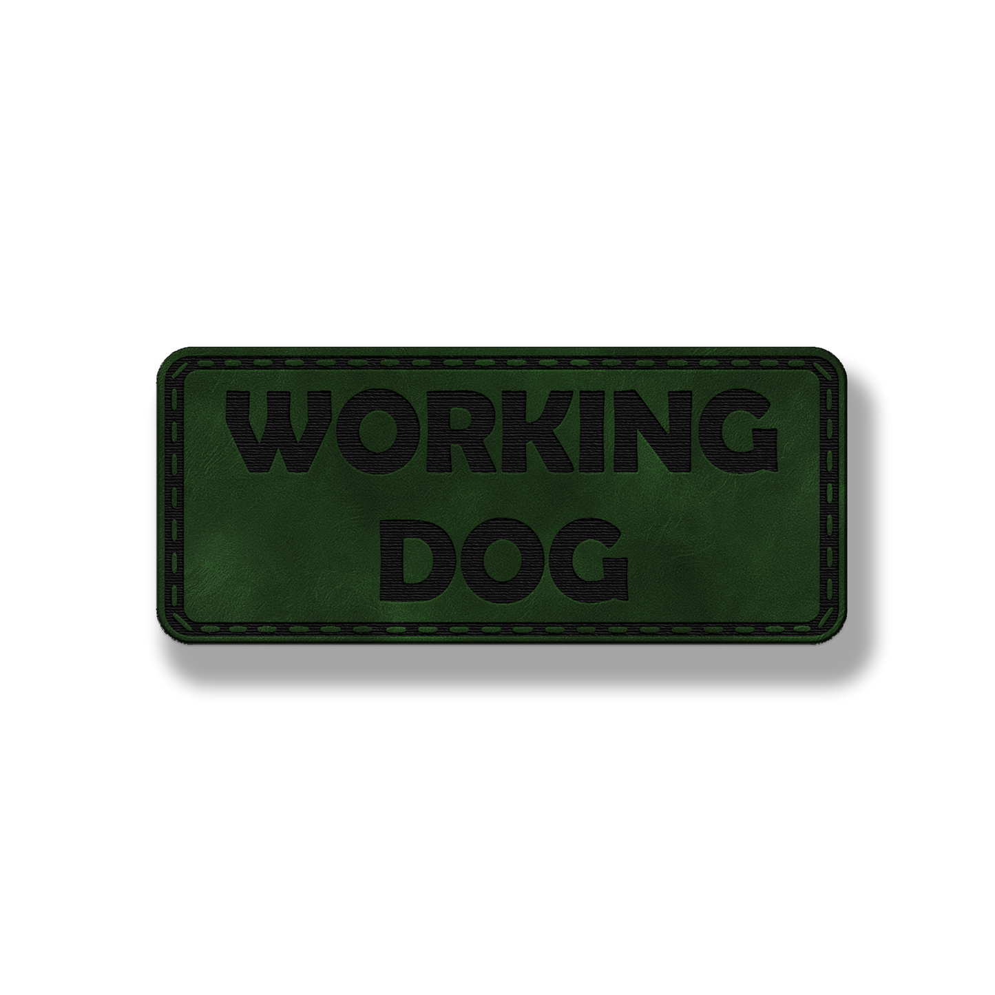 Working Dog - Leatherette Patch