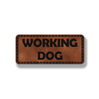 Working Dog - Leatherette Patch