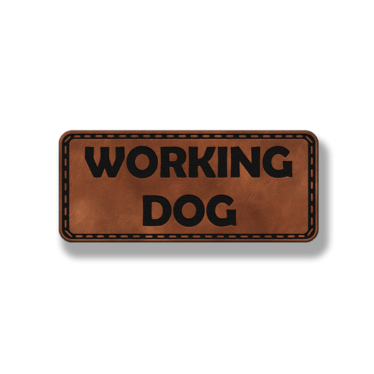 Working Dog - Leatherette Patch
