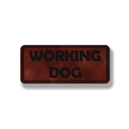 Working Dog - Leatherette Patch