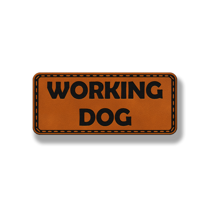Working Dog - Leatherette Patch