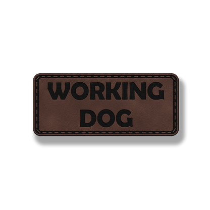 Working Dog - Leatherette Patch