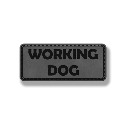Working Dog - Leatherette Patch