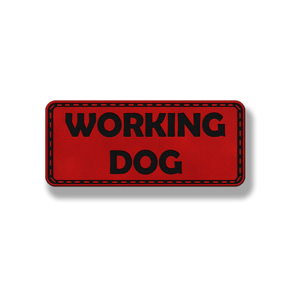 Working Dog - Leatherette Patch